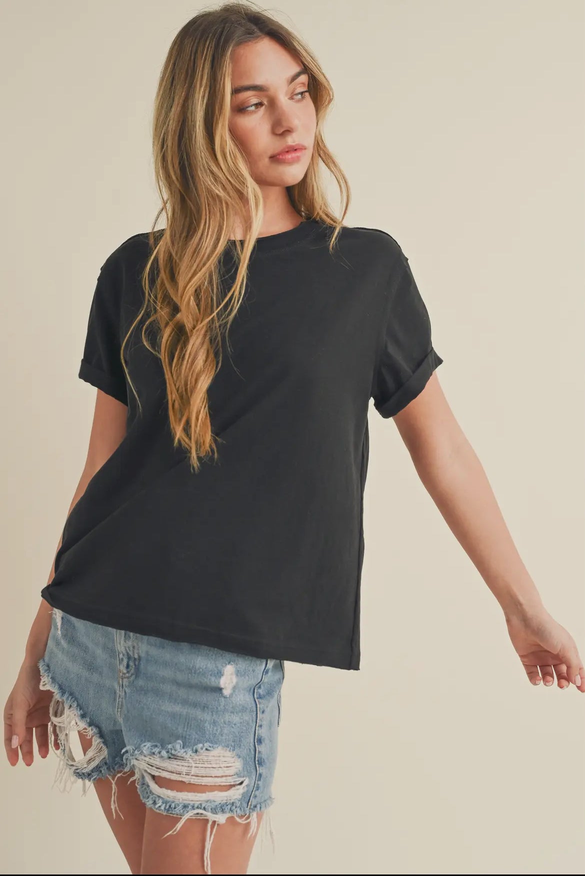 Mali Baby Tee- Black