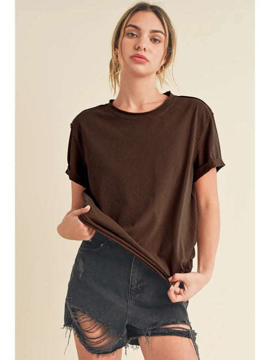 Mali Baby Tee- Brown