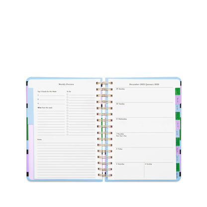 Kate Spade 12 Month Large Planner- Downtown Stripe