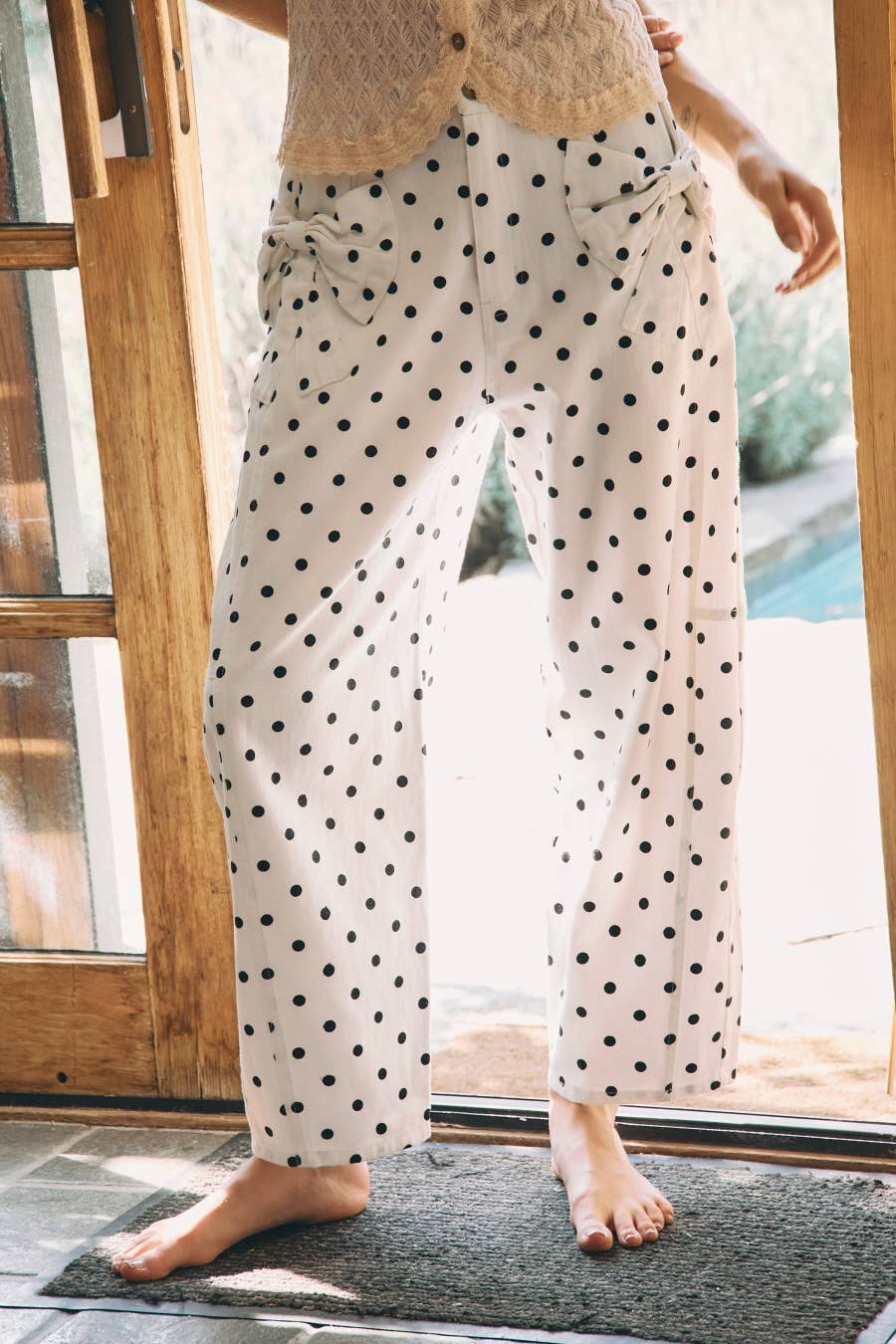 Sweetheart Polka Dot Printed Pants