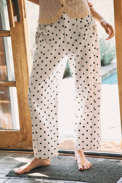 Sweetheart Polka Dot Printed Pants
