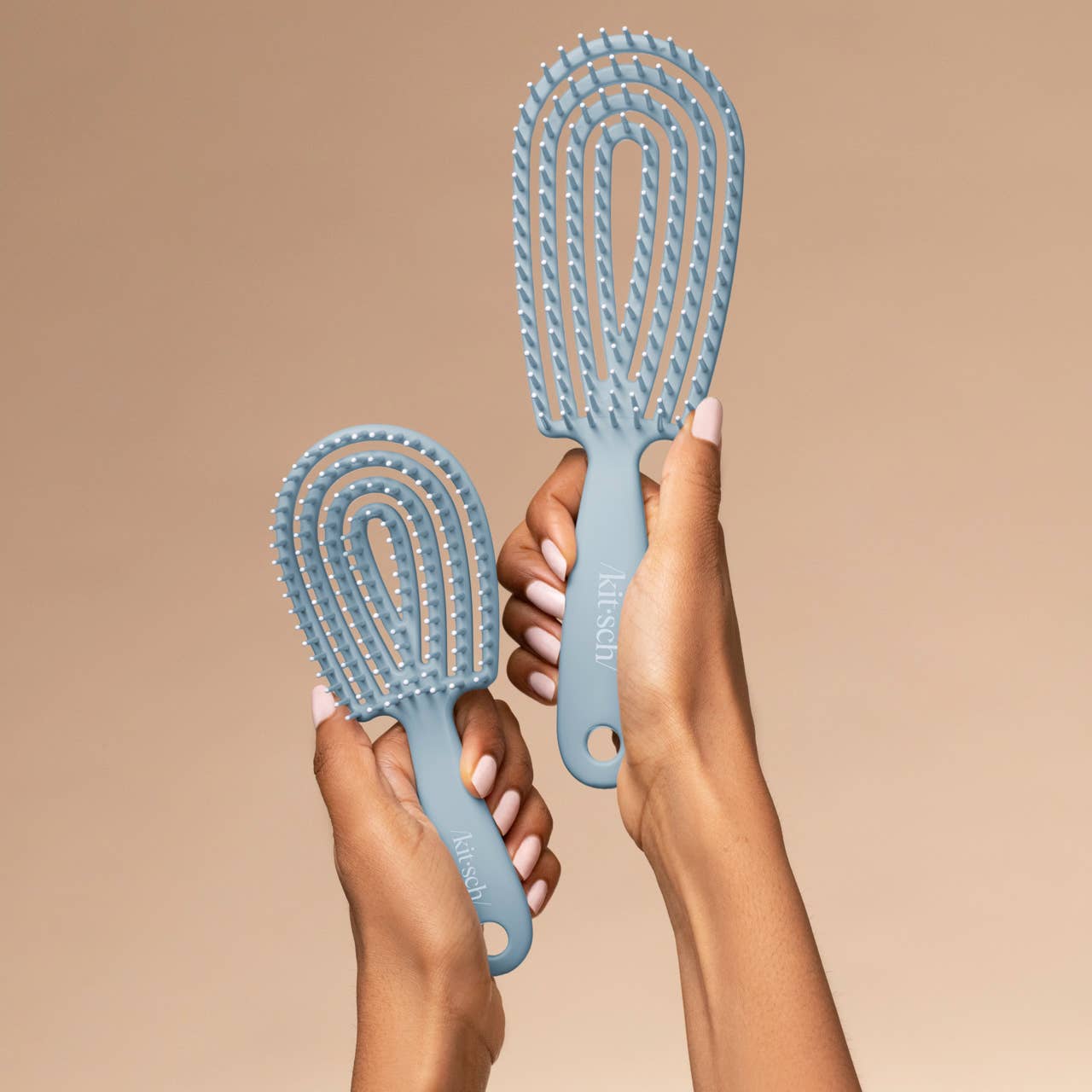 Mini Haze Blue Detangling Flexi Brush