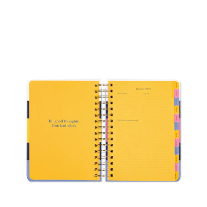 Kate Spade 17 Month Large Planner- Bold Painterly Stripe