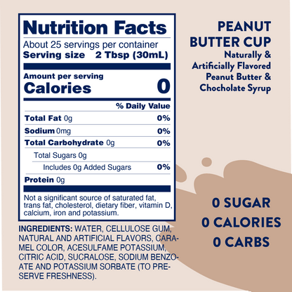 Skinny Peanut Butter Cup Syrup