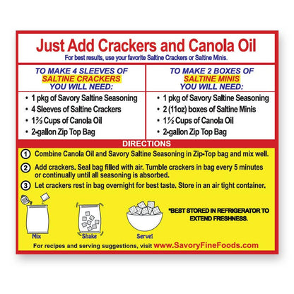 Savory Party Cracker Seasoning - Classic Original (25 count)