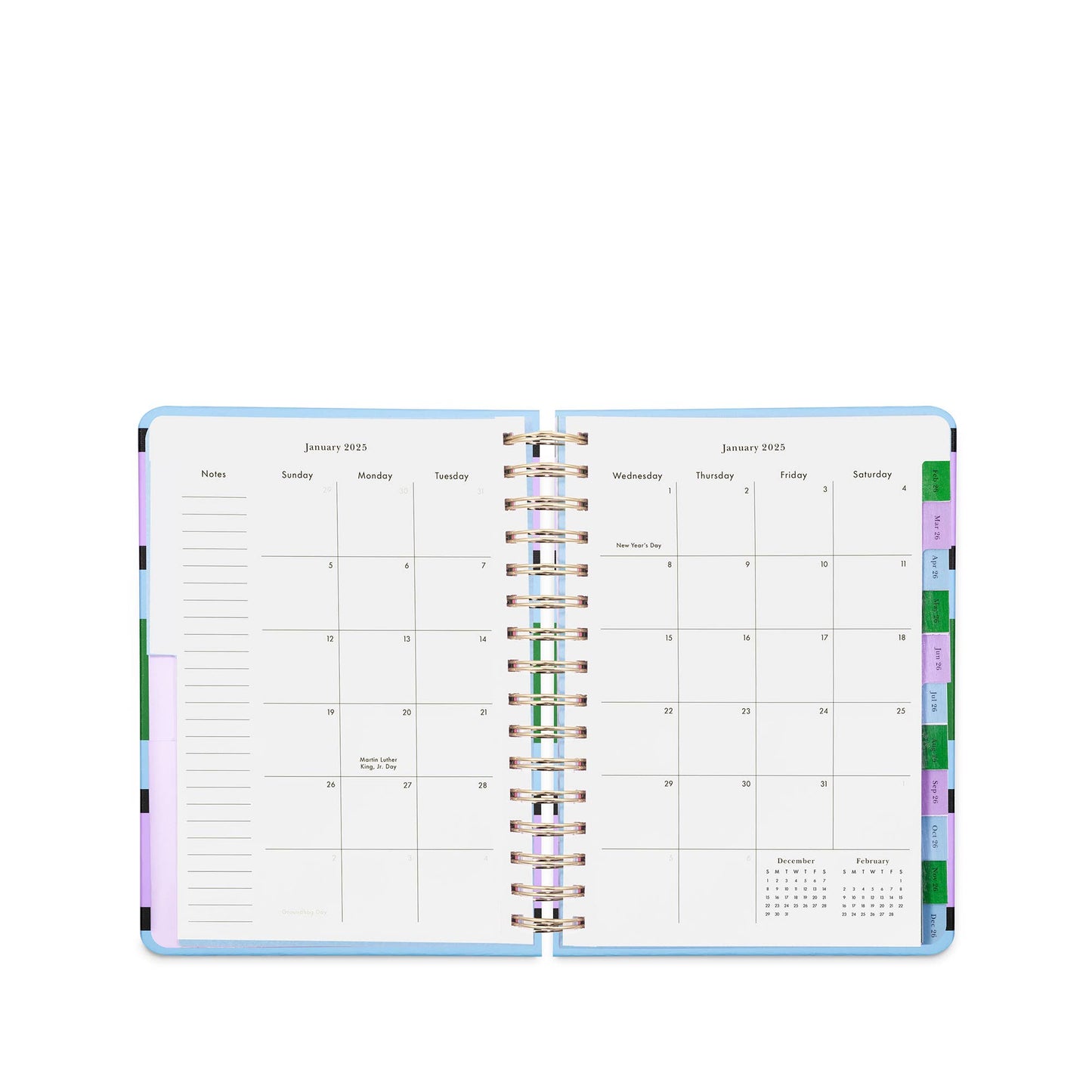 Kate Spade 12 Month Large Planner- Downtown Stripe