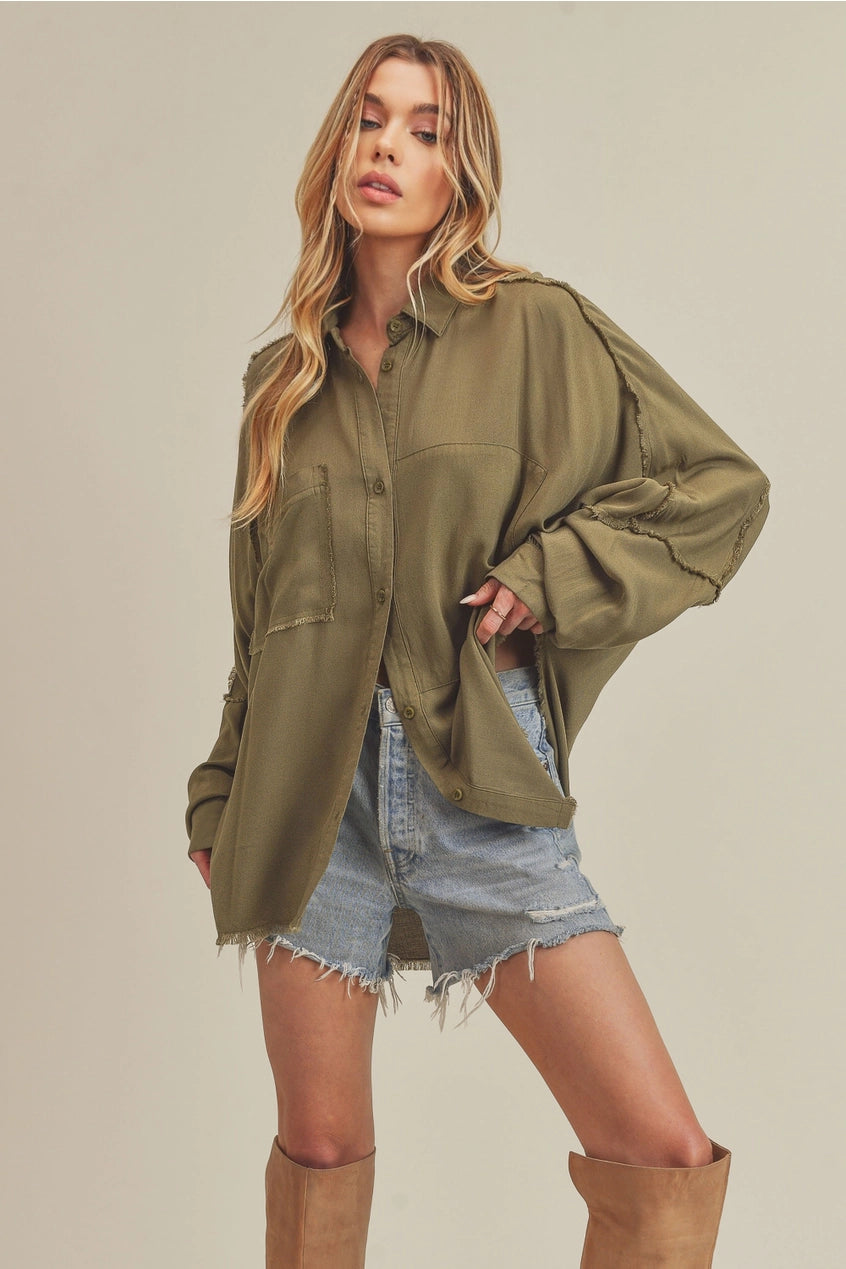 Delilah Top- Olive