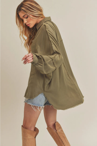Delilah Top- Olive