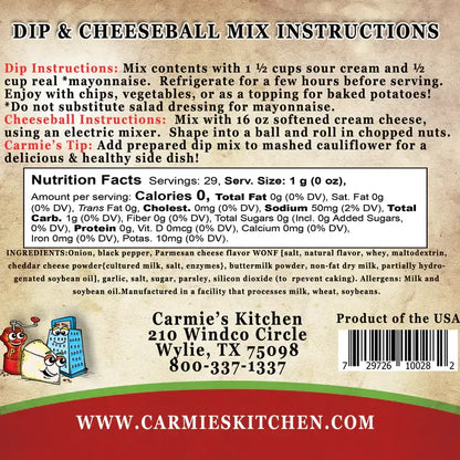 Peppercorn Parmesan Dip Mix