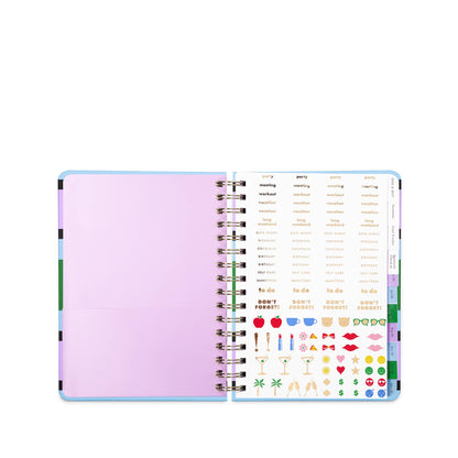 Kate Spade 12 Month Large Planner- Downtown Stripe