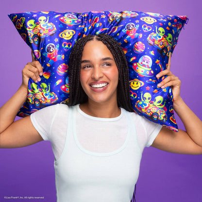 Lisa Frank® x Kitsch Satin Pillowcase in Zoomer™ & Zorbit™