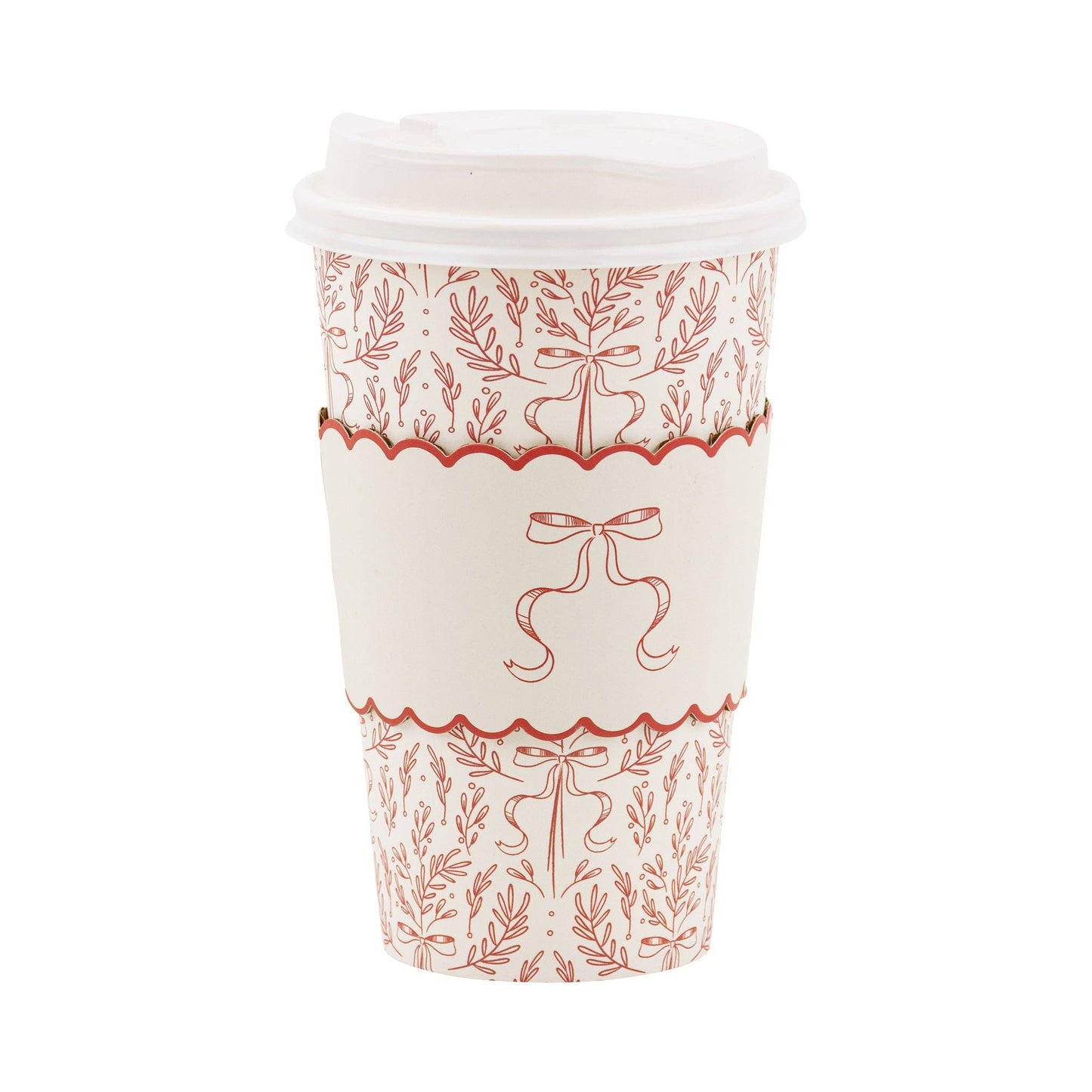 Christmas Red Bow To Go Cups