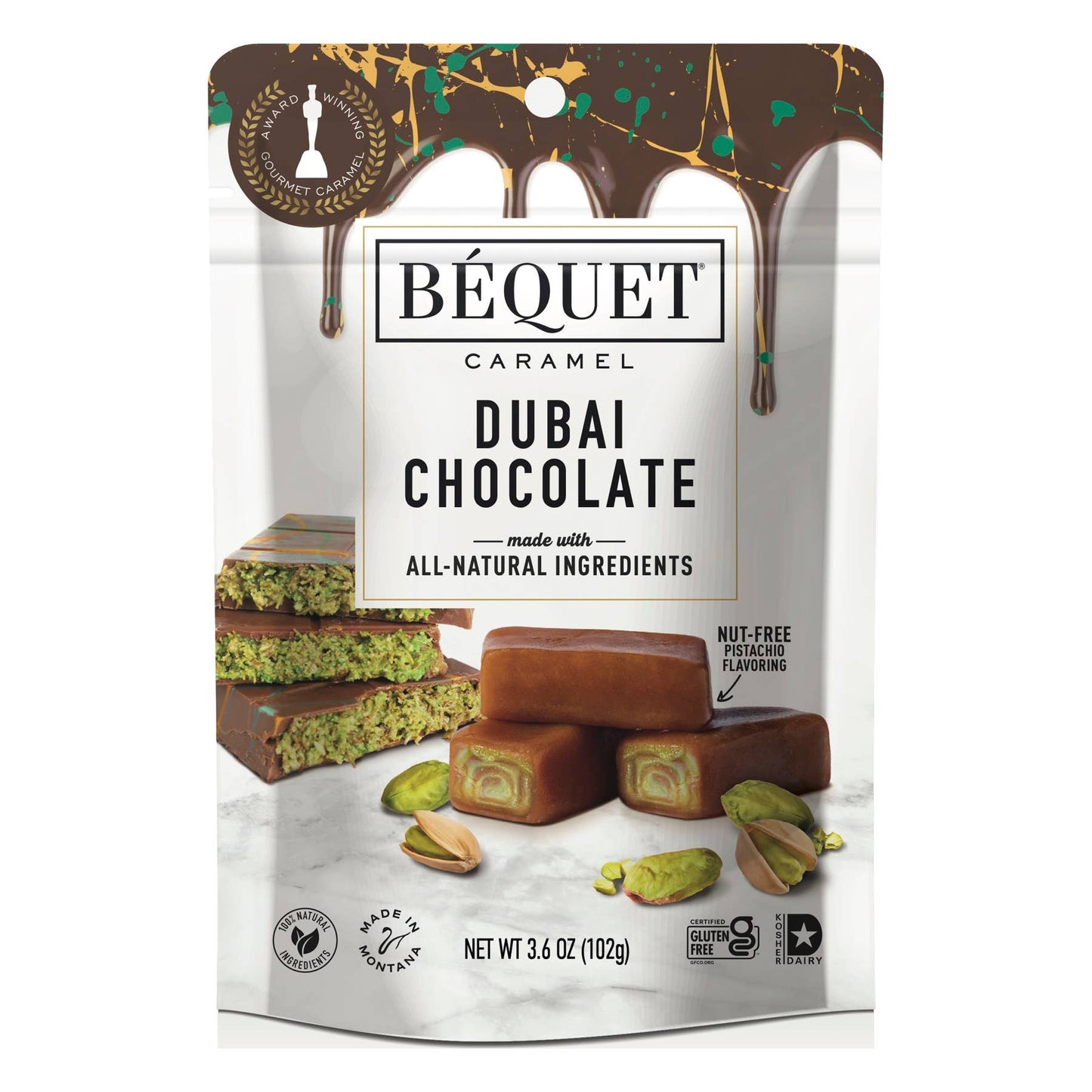 Béquet Dubai Chocolate Caramel 3.6 oz Pouch