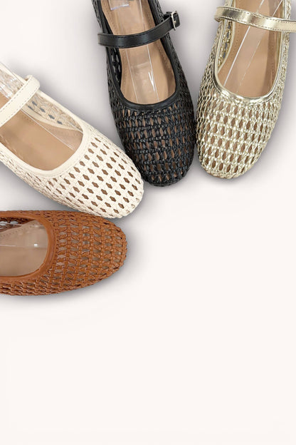 [BEST SELLER] CONCINNITY-9 CLASSIC MARY JANE WOVEN MESH UPPE: BLACK / A18
