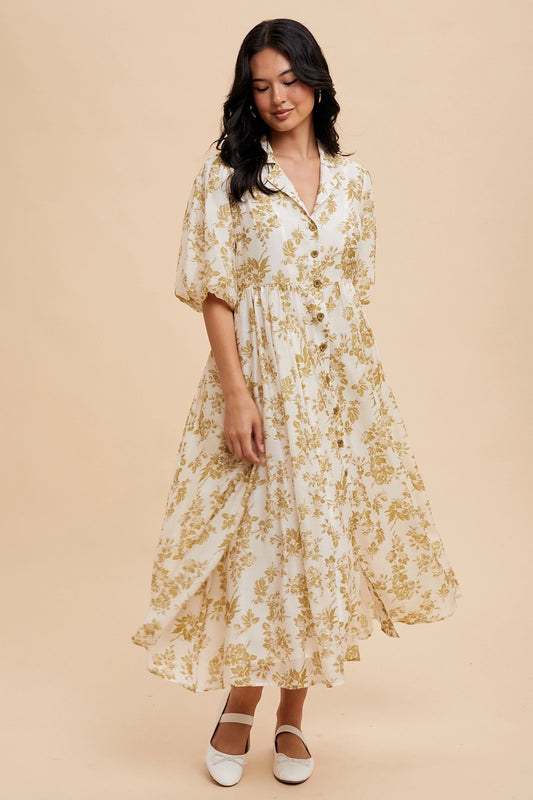 Harper Collared Maxi Dress