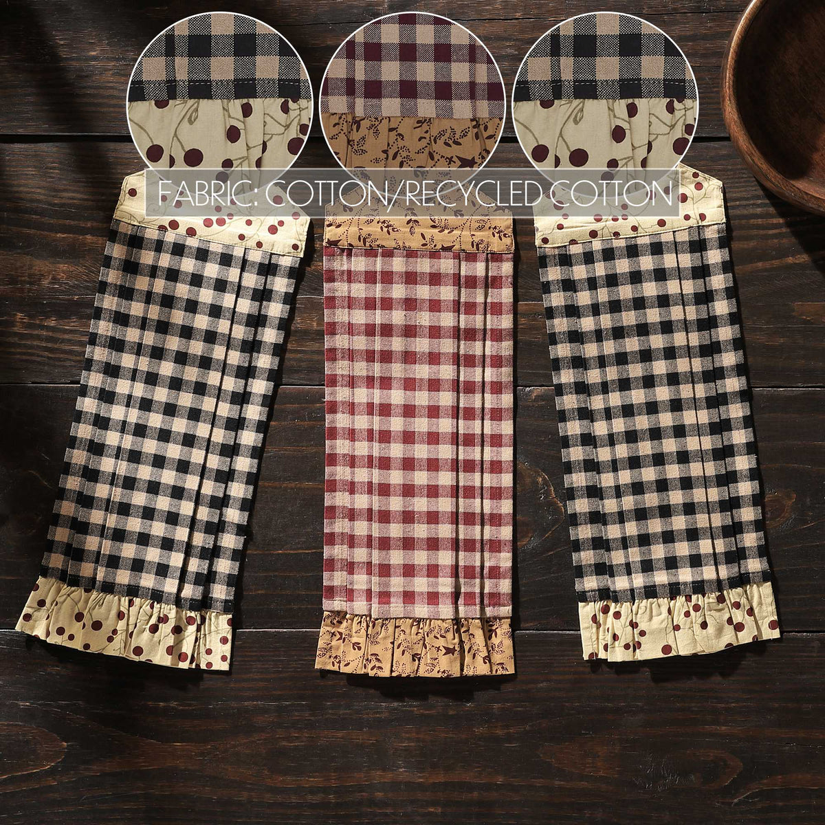 Pip Vinestar Button Loop Tea Towel Set of 3