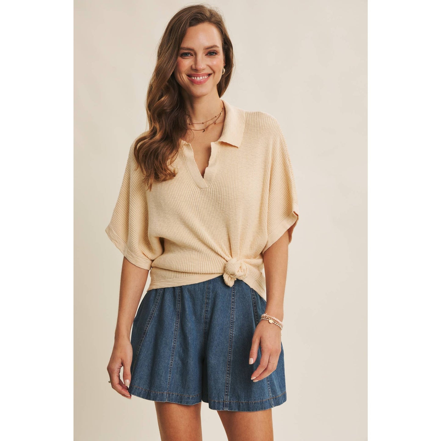 Summer Denim Flared Shorts