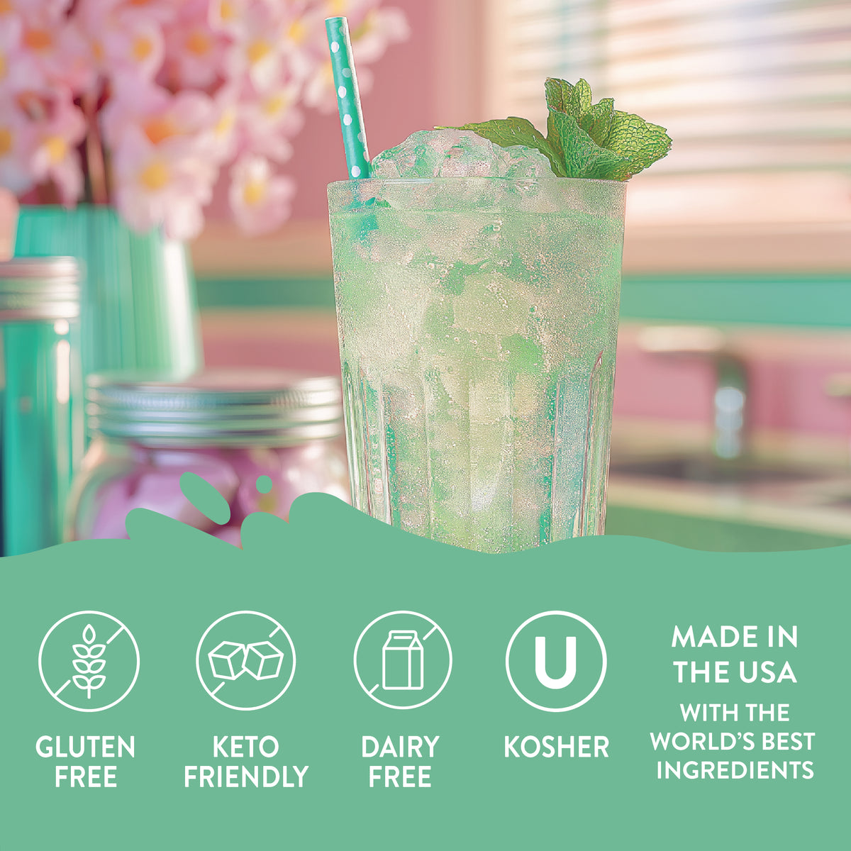 Skinny Dippin' Dots® Mint Chocolate Ice Cream Syrup