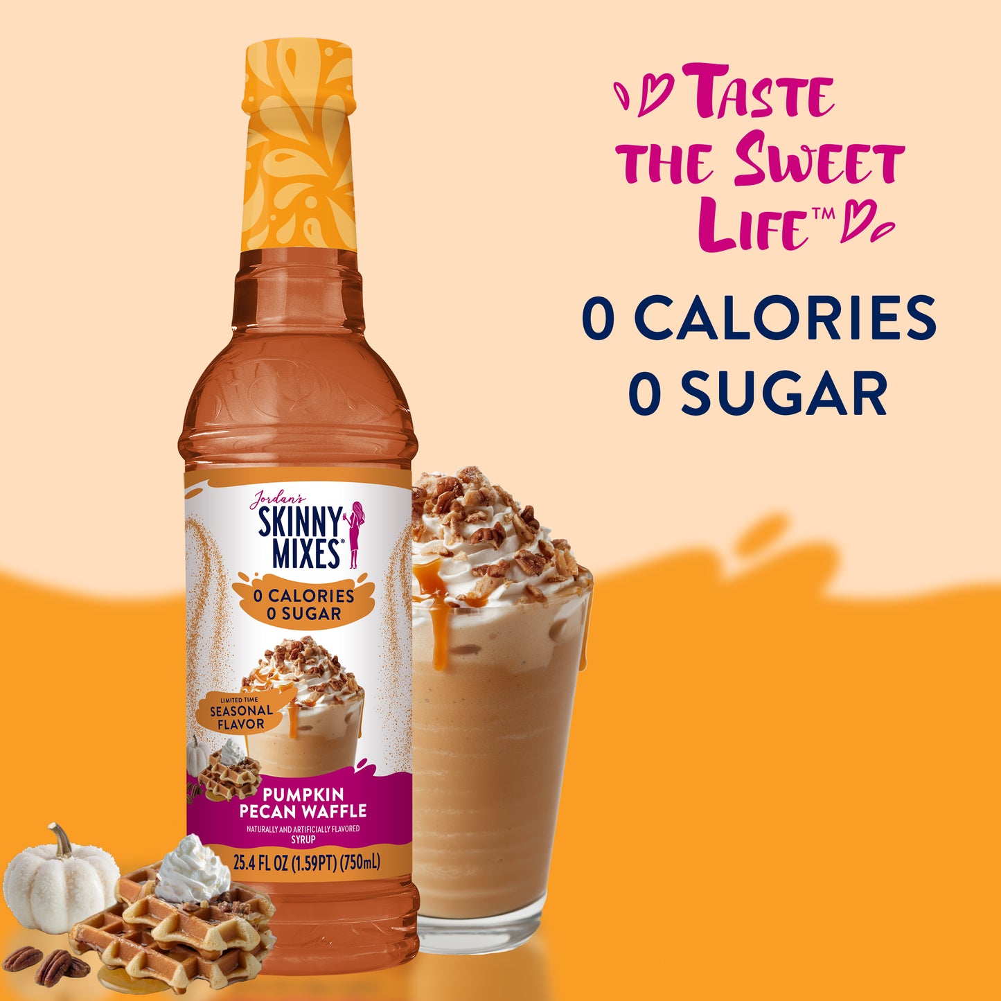 Skinny Pumpkin Pecan Waffle Syrup