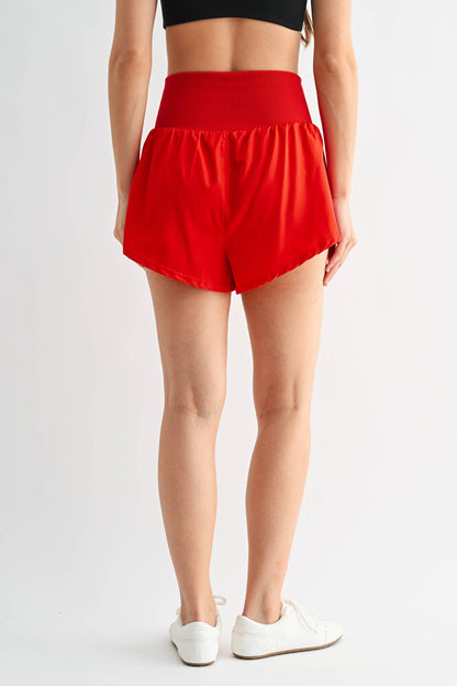 BreezeMove Compression Shorts: RUBY RED / S:M:L (2:2:2)