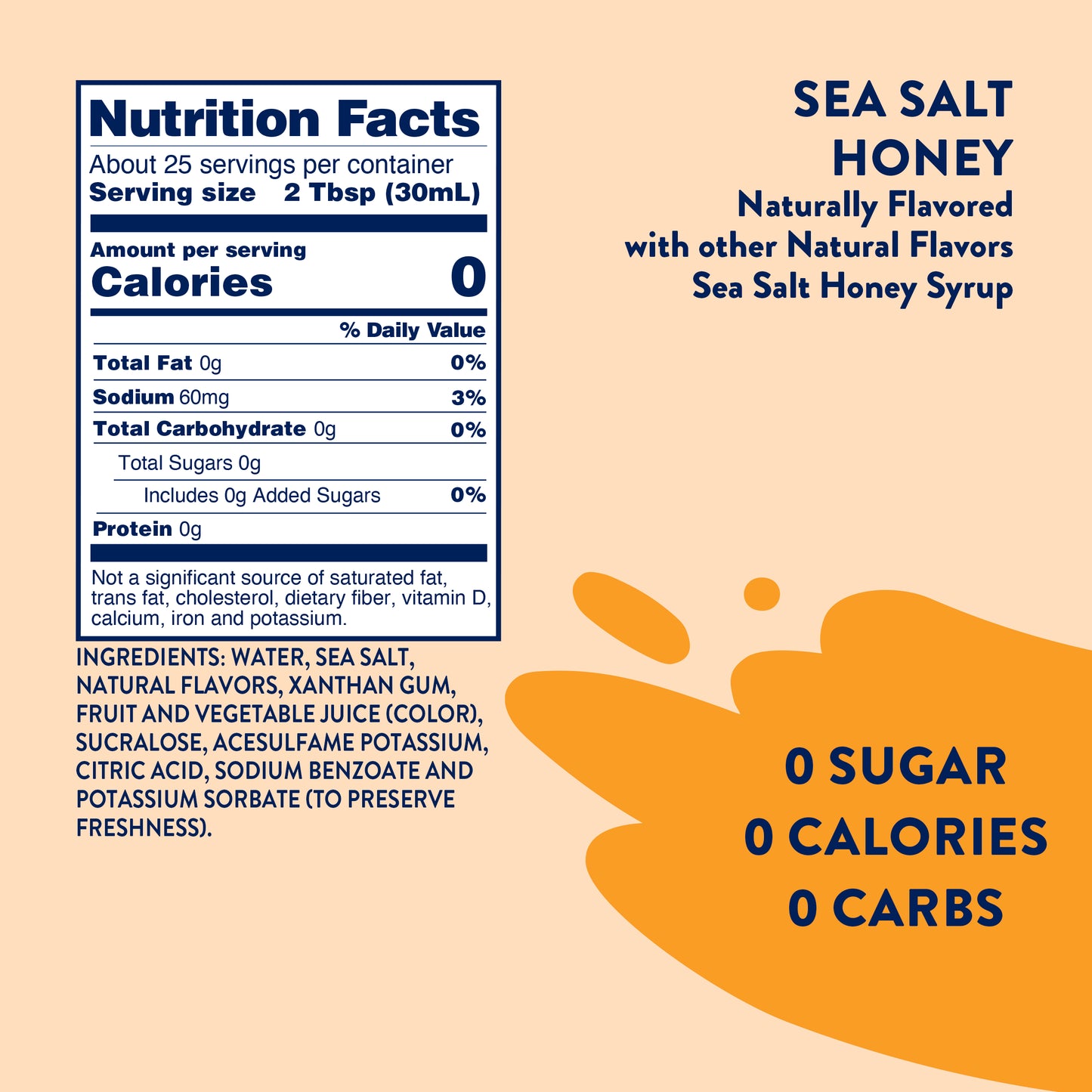 Skinny Sea Salt Honey Syrup