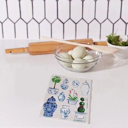 Chinoiserie Mix Swedish Dishcloth