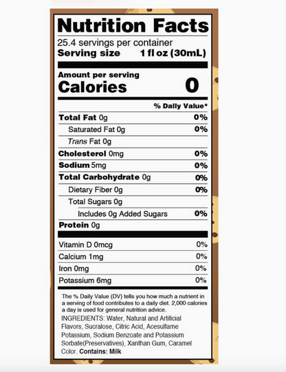 Skinny Cookie Dough Syrup