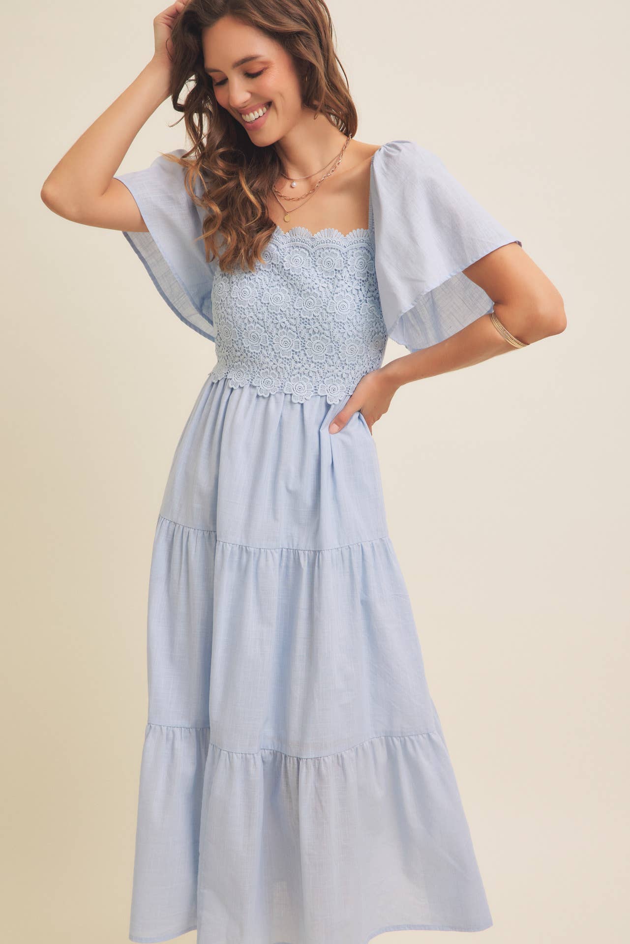 Essence Of Summer Crochet Midi Dress