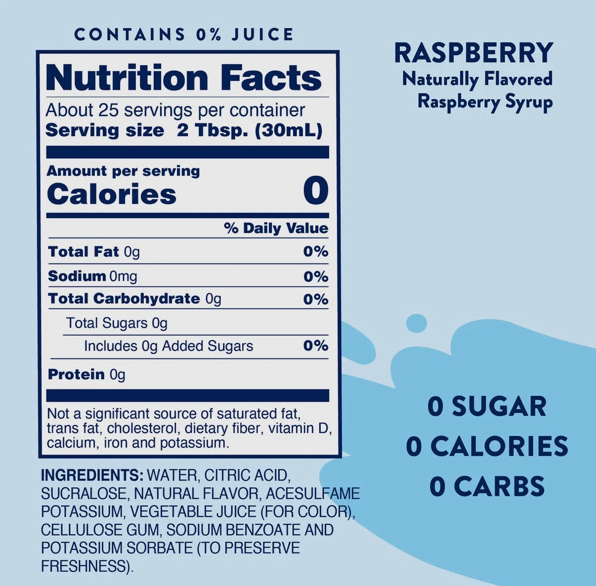 Skinny Raspberry Syrup