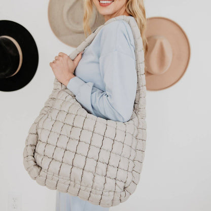 Oversized Hobo Bag- Sand