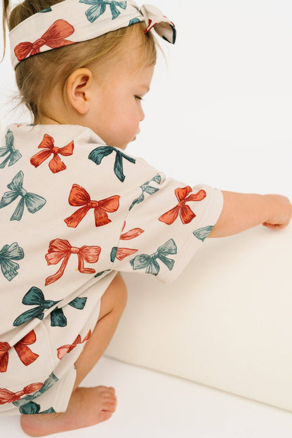 Patriotic Bows Slouchy Set