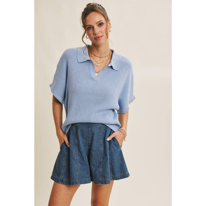 Summer Denim Flared Shorts