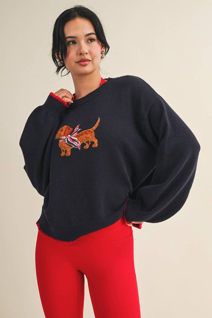 Patriotic Dachshund Sweater