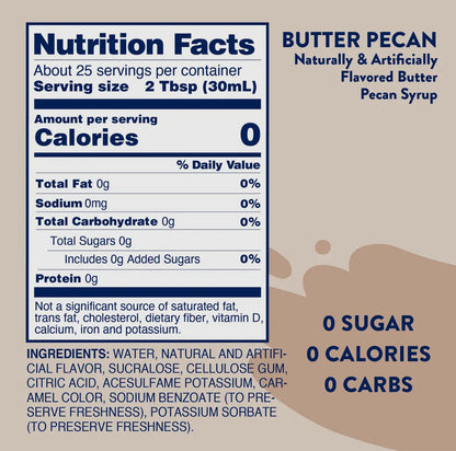 Skinny Butter Pecan Syrup