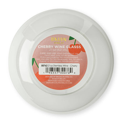 Cherry Icon Stemless Wine Glass
