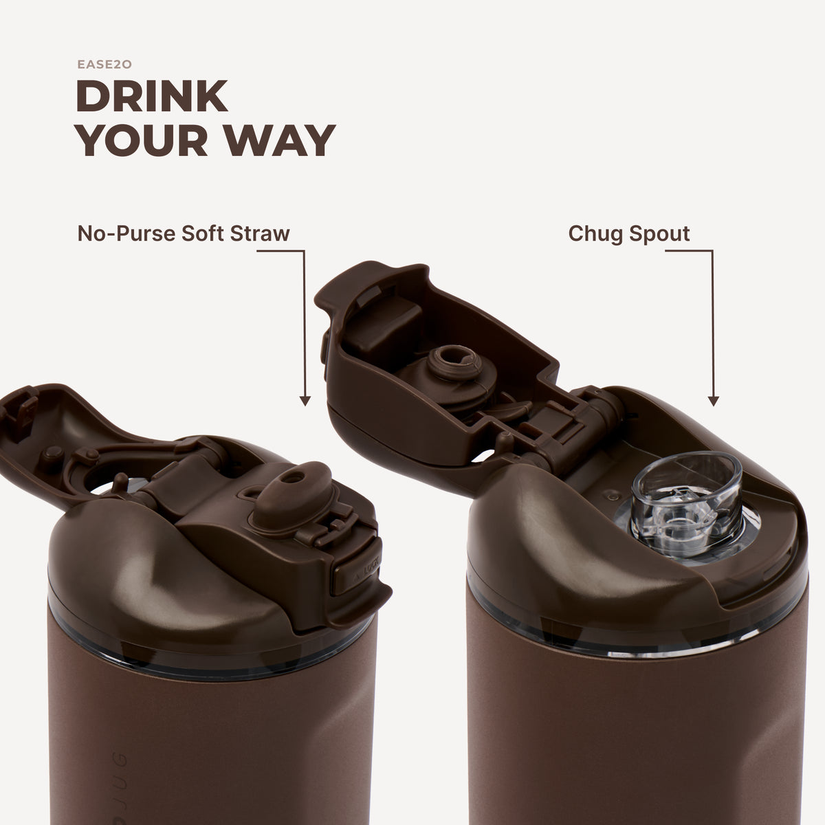 Chestnut HydroJug 40 oz Ease2o