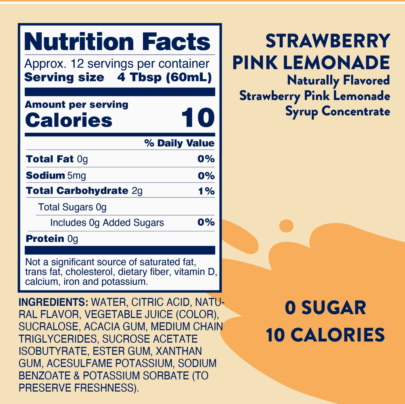 Skinny Strawberry Lemonade Concentrate