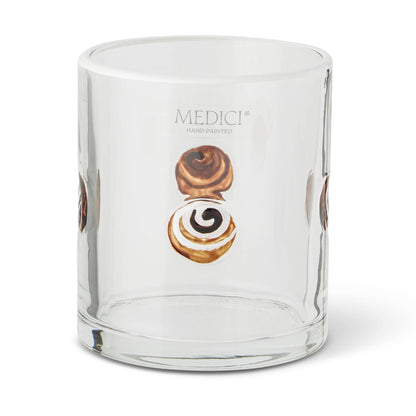Cinnamon Bun Icon Glass