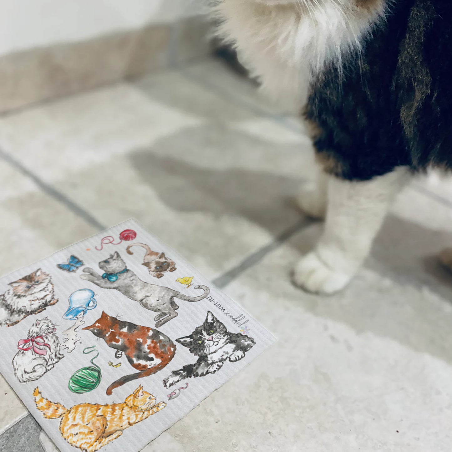 Fine Feline Swedish Cloth