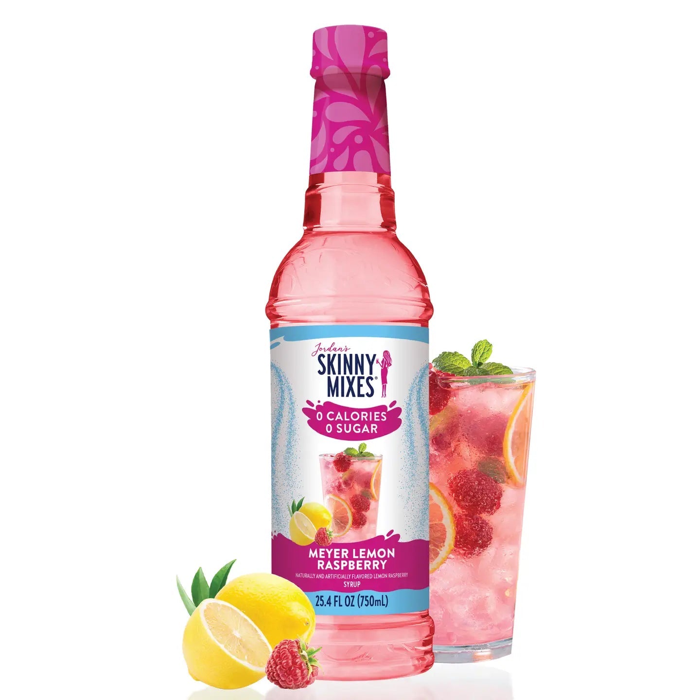 Skinny Meyer Lemon Raspberry Syrup