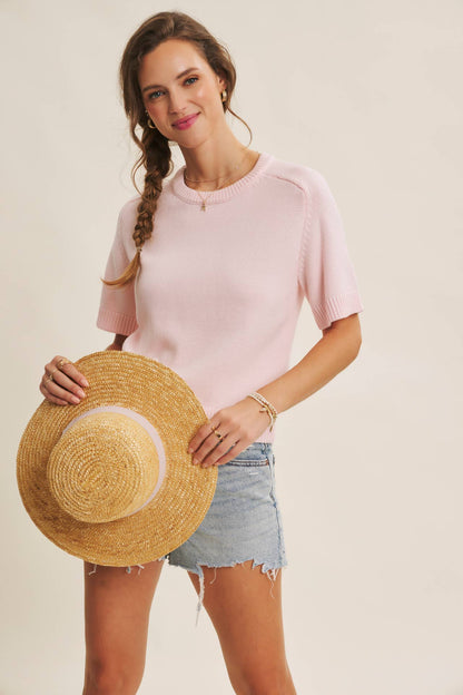 Reagan Sweater Top- White