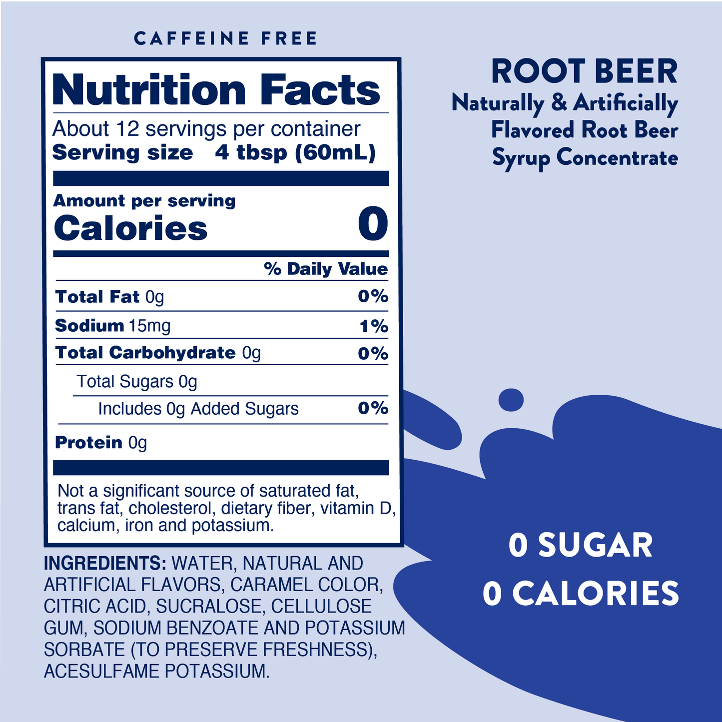 Skinny Root Beer Float Syrup