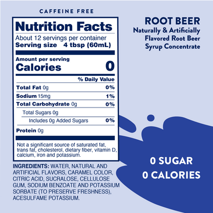 Skinny Root Beer Float Syrup