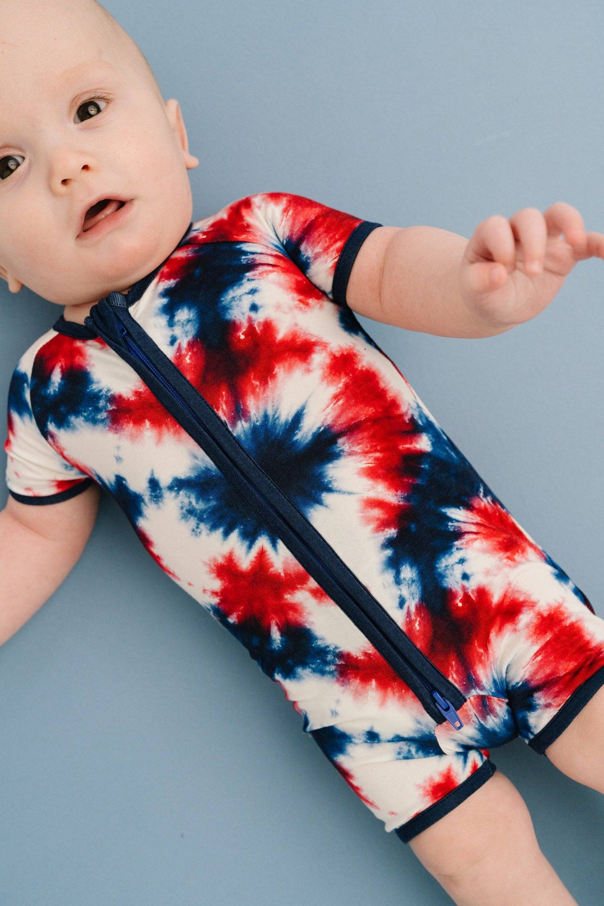 Firecracker Tie Dye Bamboo Short Romper