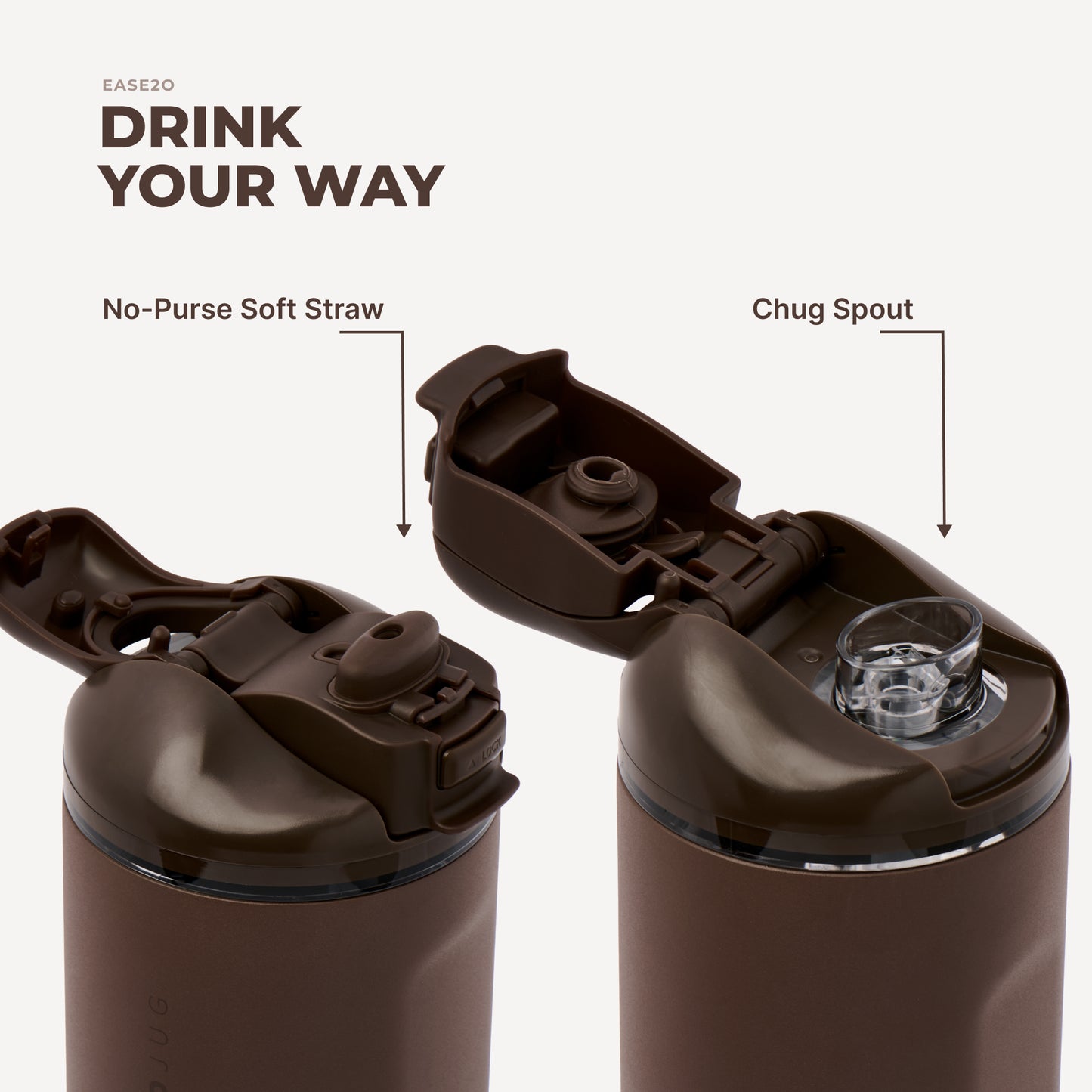 Chestnut HydroJug 40 oz Ease2o