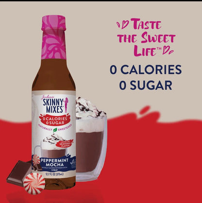 Skinny Naturally Sweetened Peppermint
Mocha Syrup
