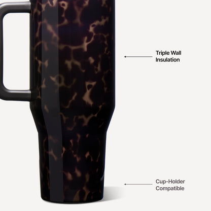 Mocha Tortoise HydroJug 40 oz Traveler Tumbler