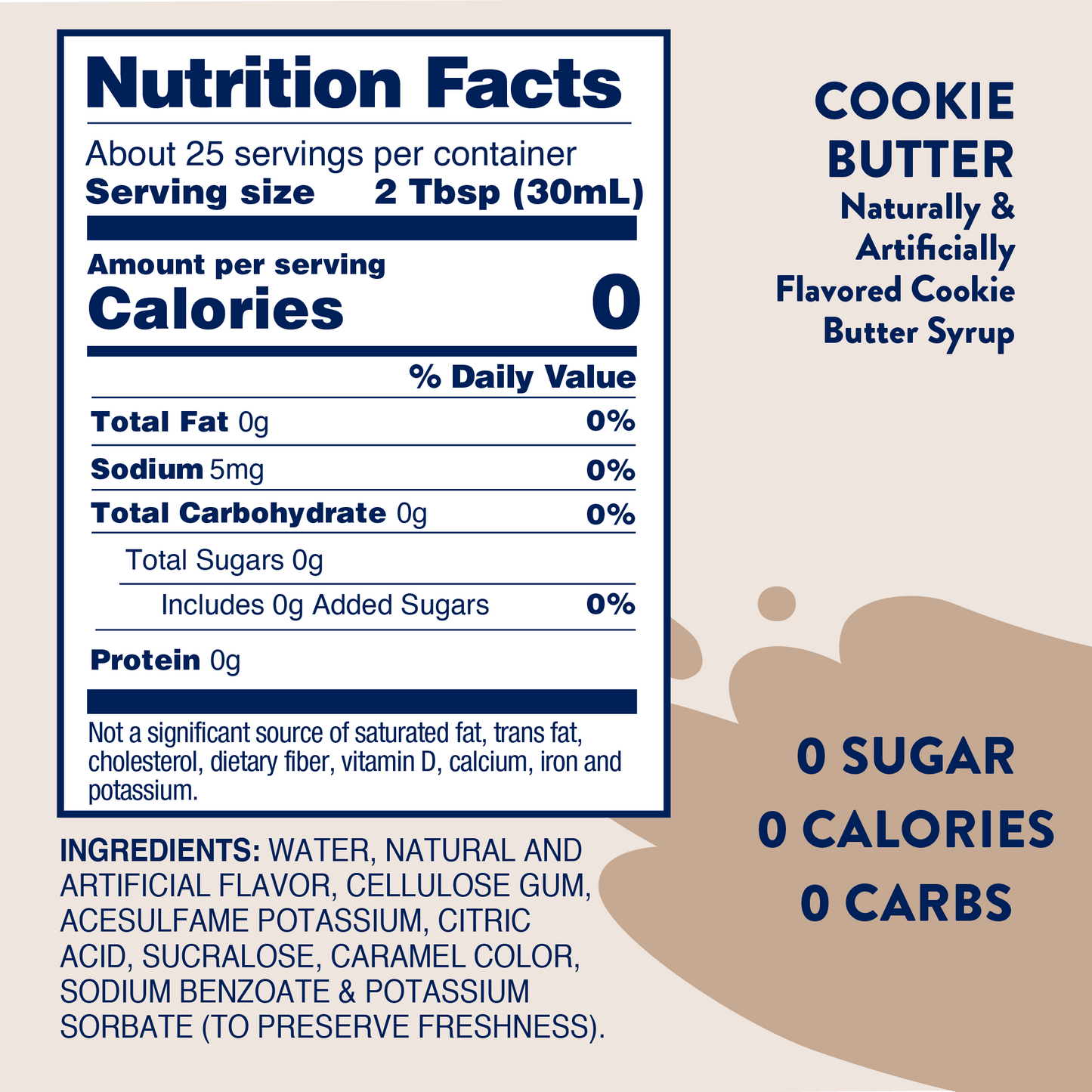 Skinny Cookie Butter Syrup