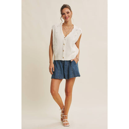 Summer Denim Flared Shorts