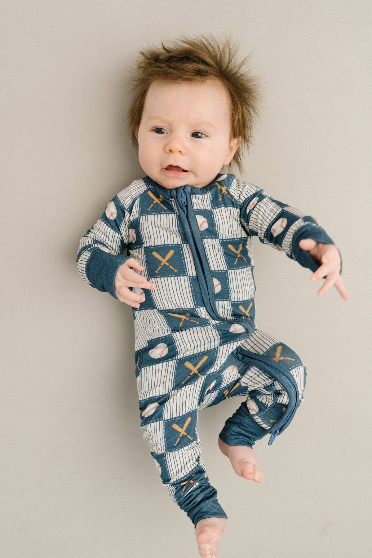Baseball Patchwork Bamboo Sleeper